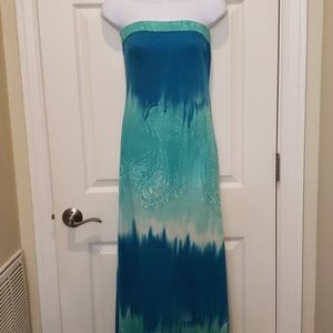 Strapless maxi dress